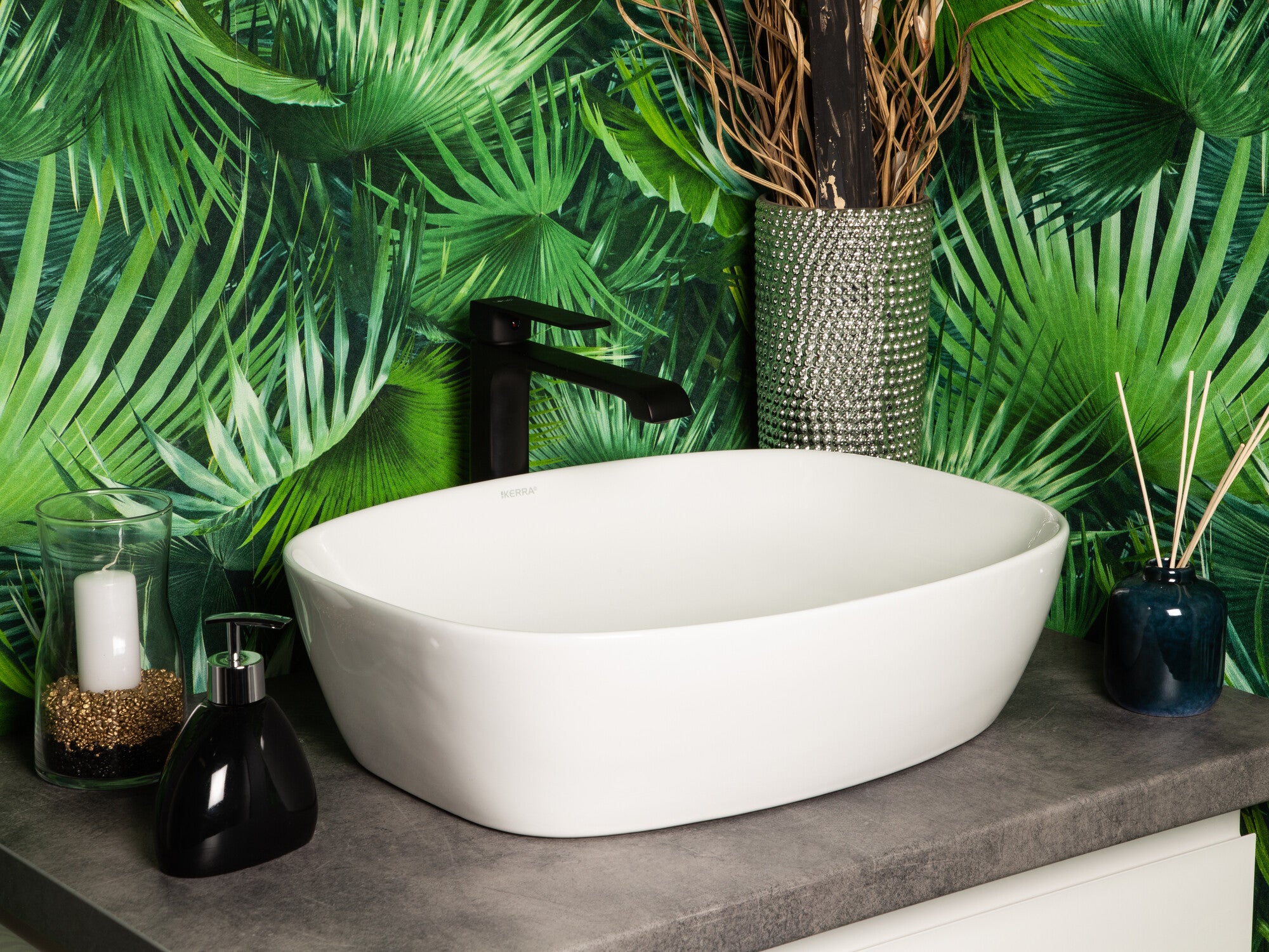 Umywalka nablatowa Kerra KR-640 4