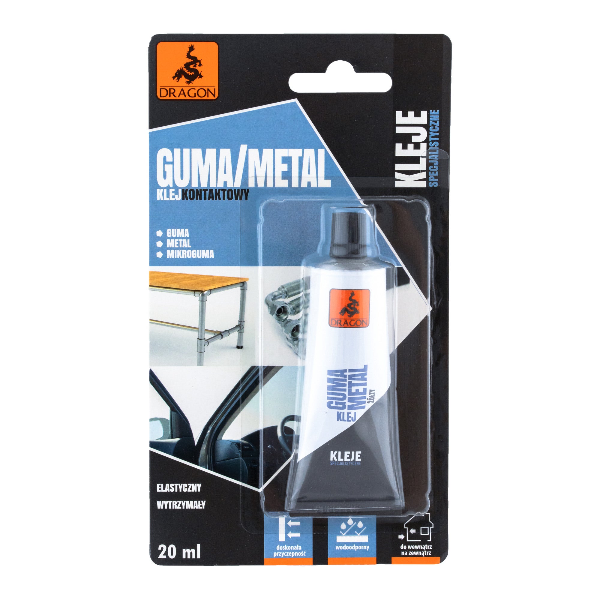 Klej do gumy i metalu Dragon 20ml