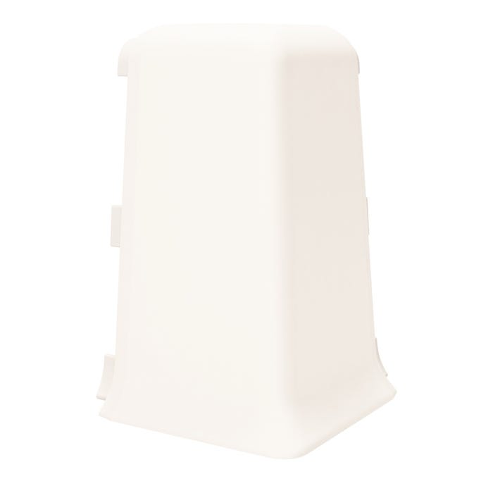 Narożnik zewnętrzny do listew przypodłogowych Esquero Duo 650 115x55x21mm Biały