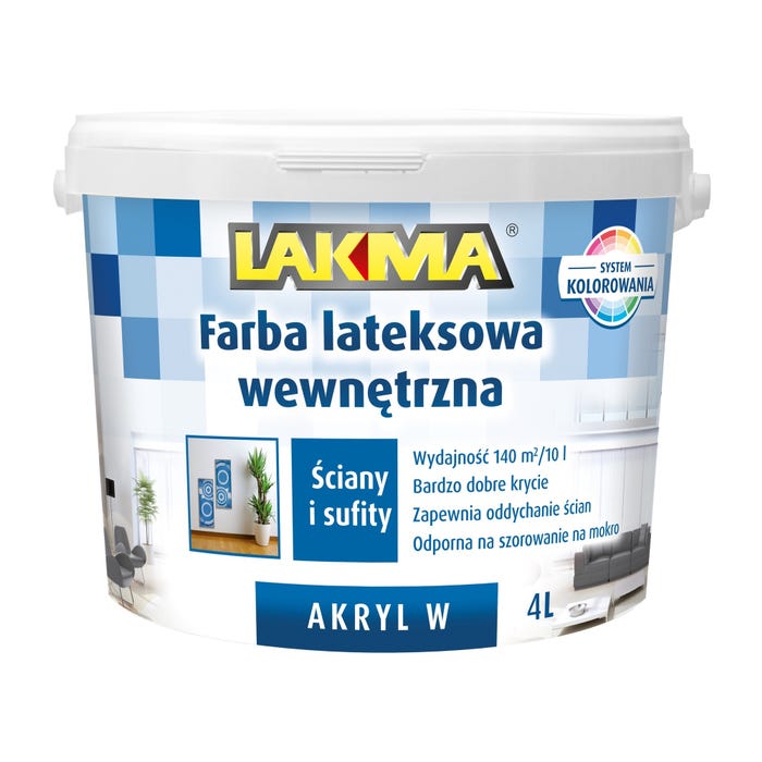 Farba Lakma Akryl W baza P1 4l