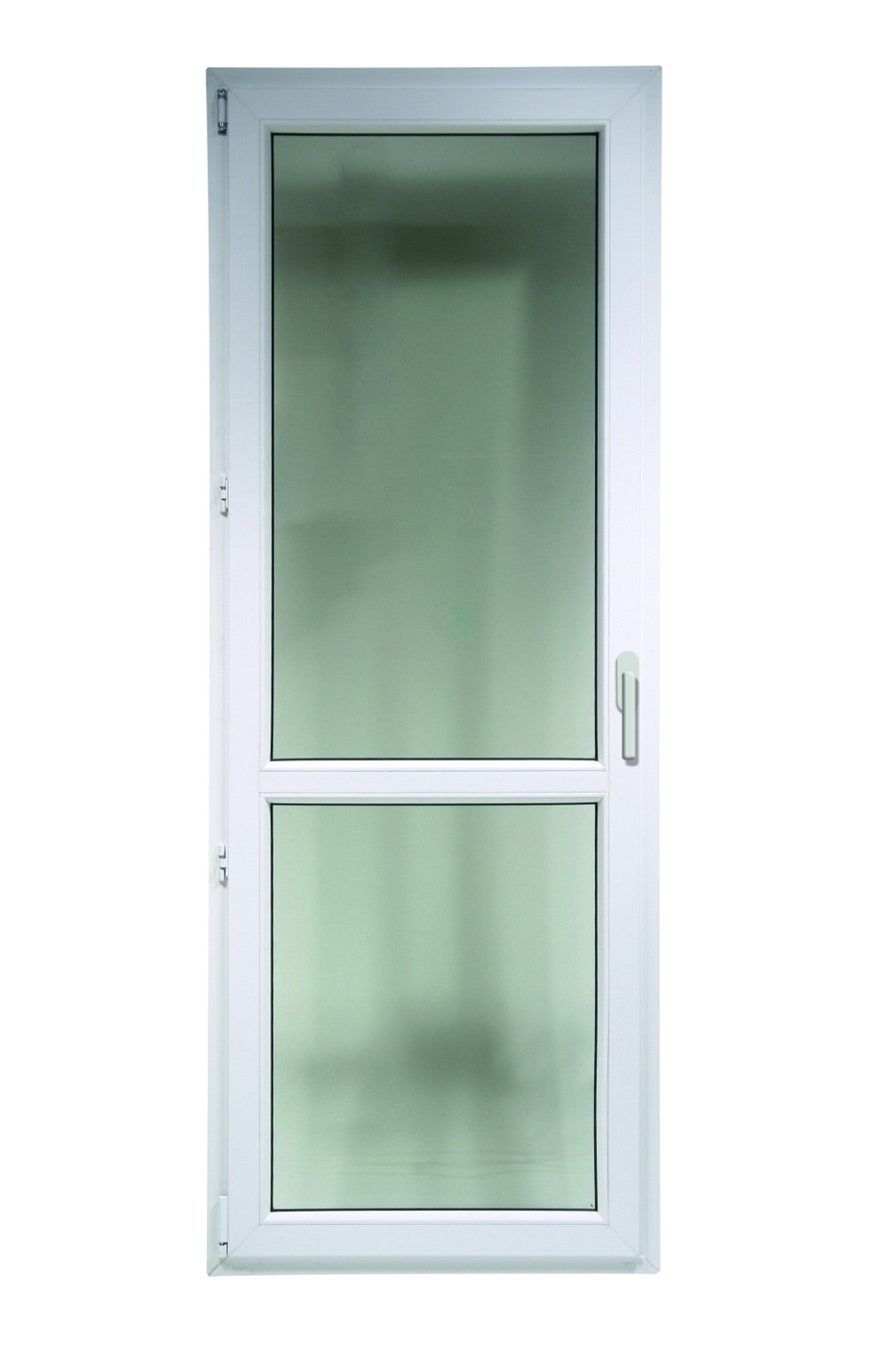 Okno balkonowe 2-szybowe  PCV OB4 lewe 865x2095 mm białe 1