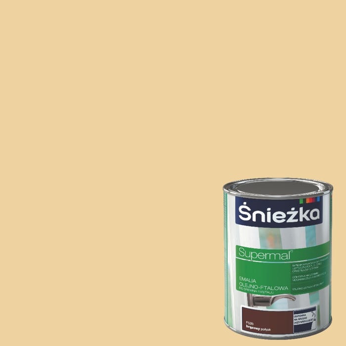 Emalia olejno-ftalowa Śnieżka Supermal krem 0,8l