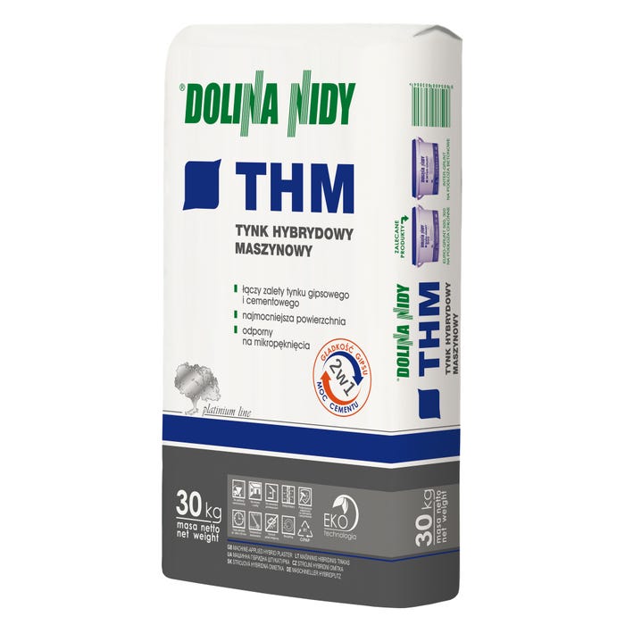 Tynk cementowo-wapienny hybrydowy Atlas Dolina Nidy 30 kg