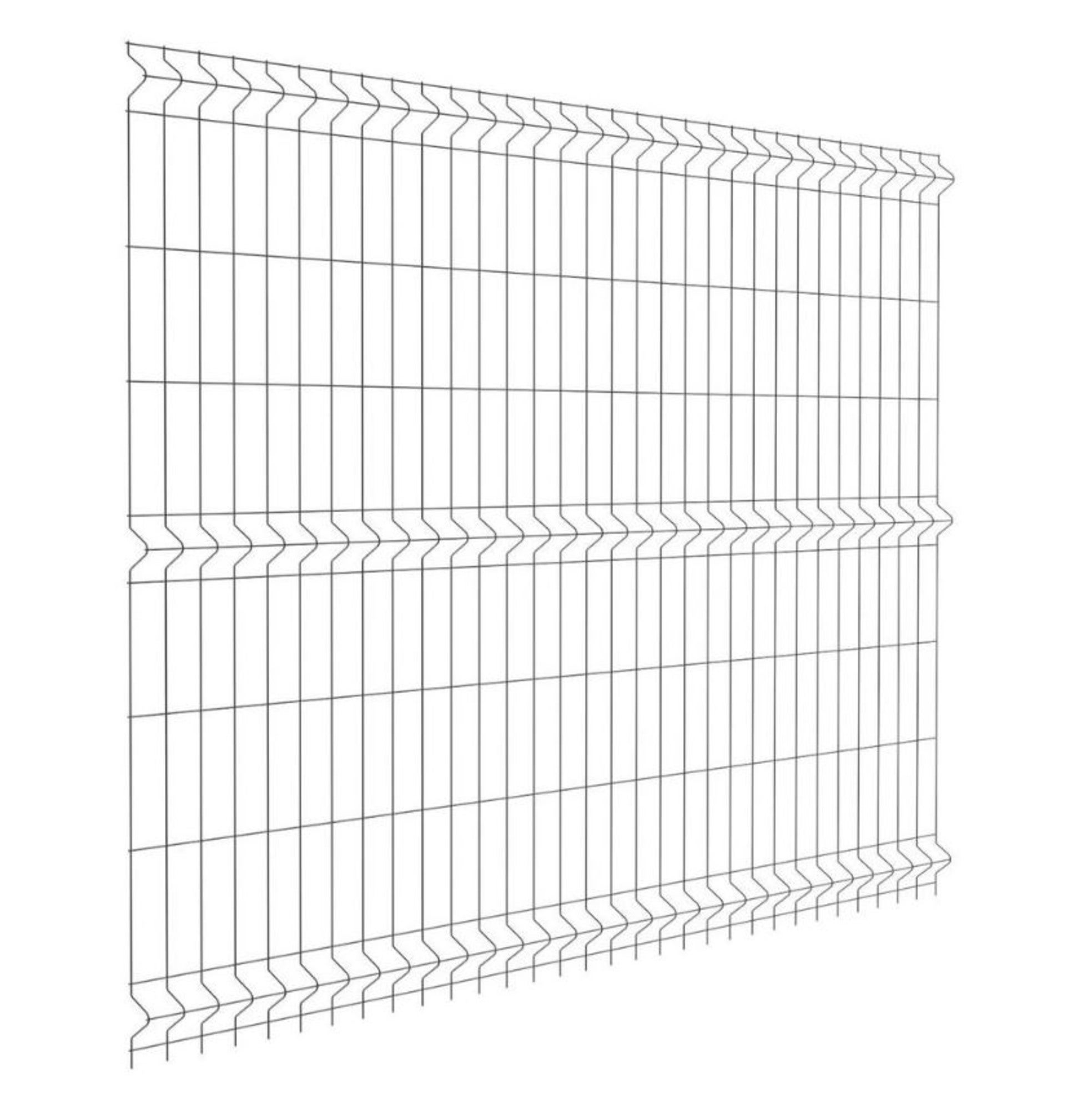 Panel ogrodzeniowy 3D antracyt, 153x250 cm, oczko 80x200 mm, drut 3.1 mm 0