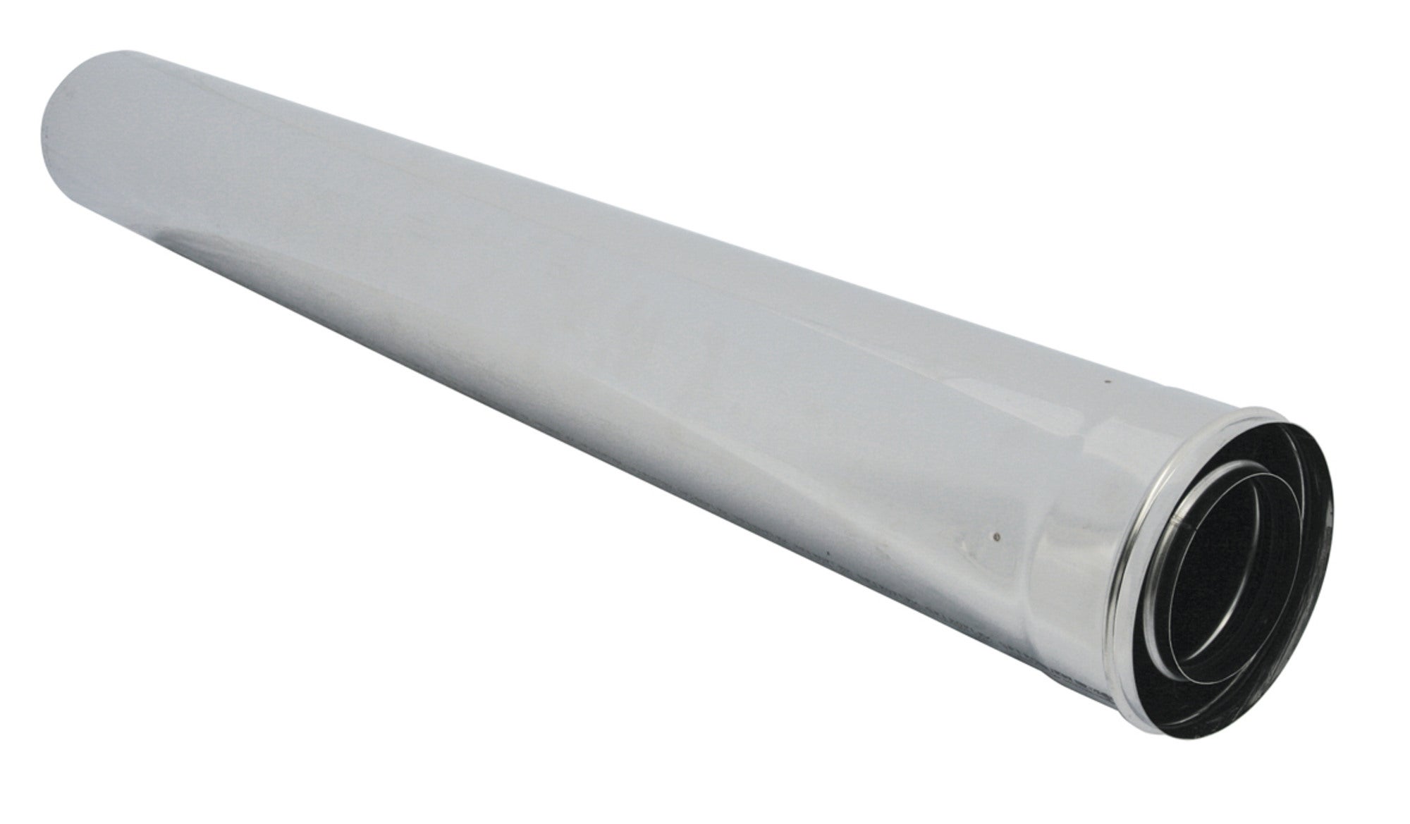 Rura dwuścienna 80/125 mm 1 m nierdzewna 0