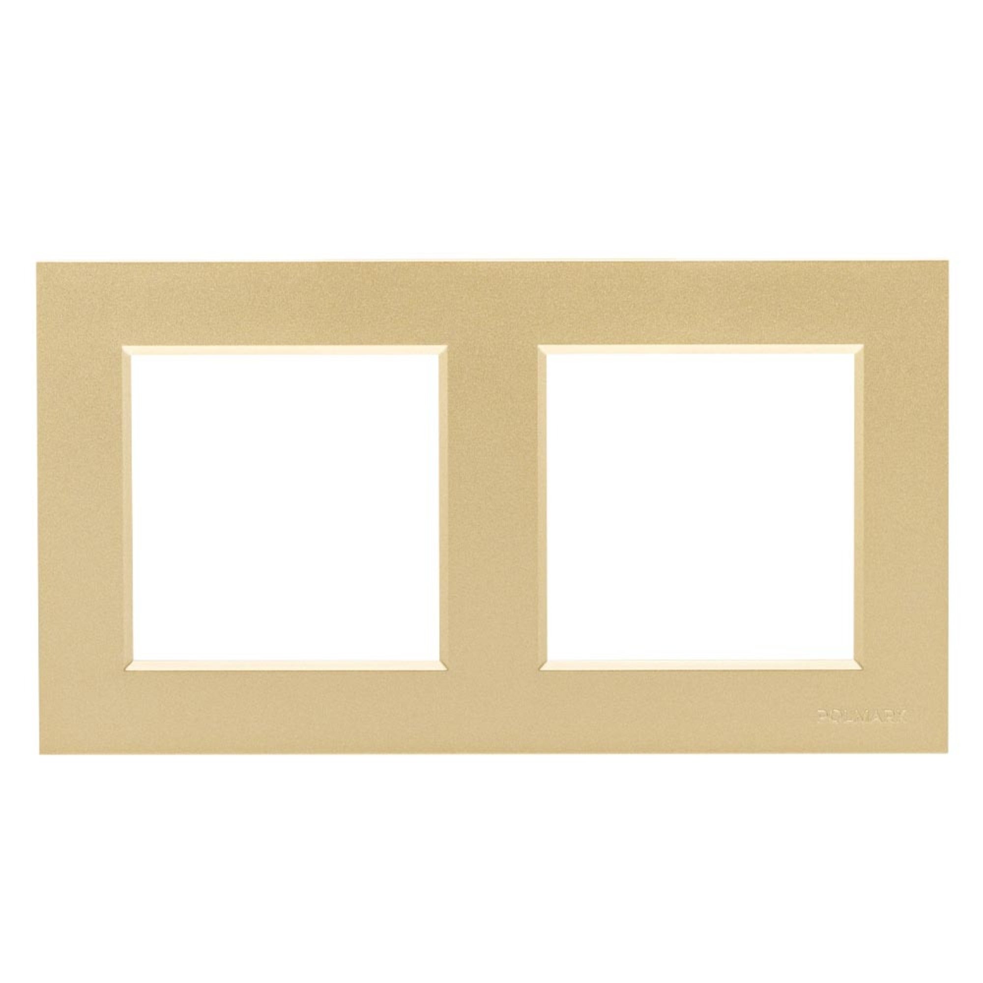 Bella złoty mat ramka podójna