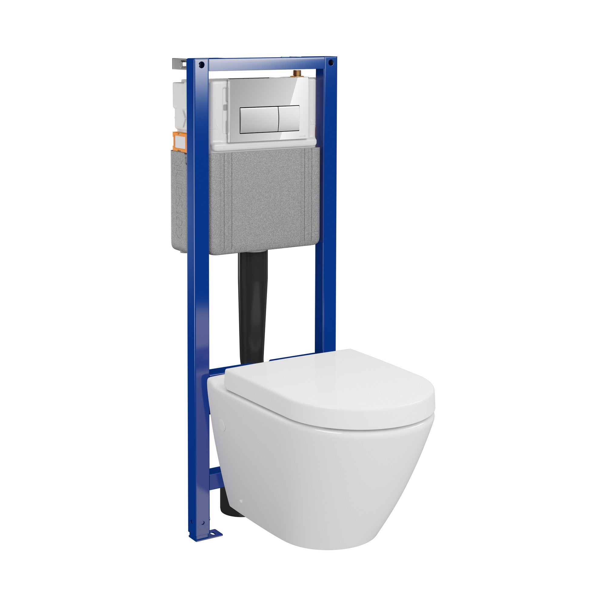 Zestaw podtynkowy WC Silva przycisk chrom 0