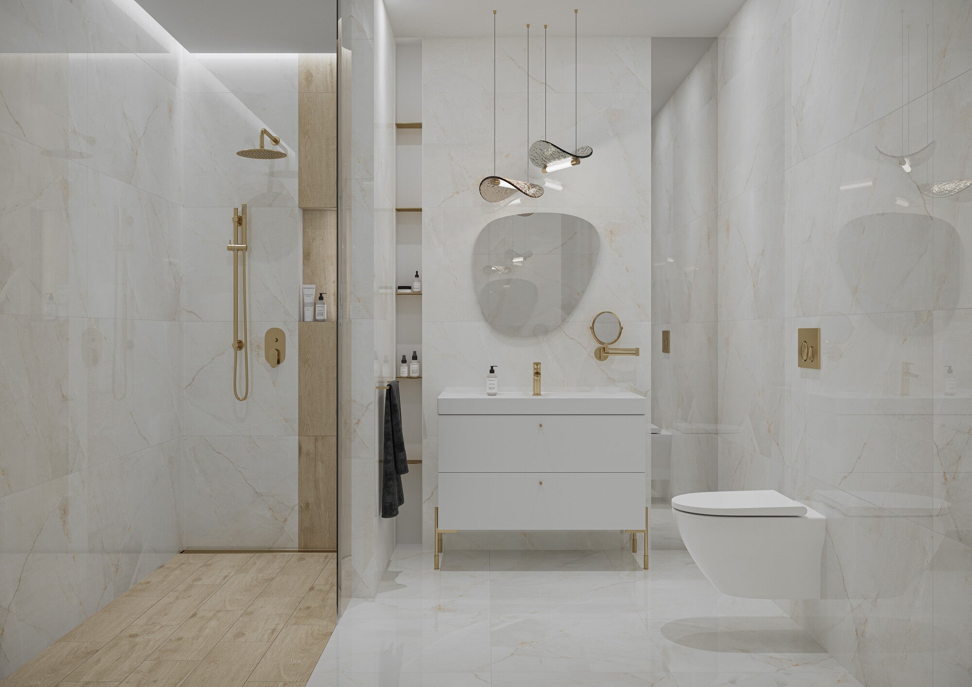 Gres polerowany Kianto White 60x120 cm 1.44 m2 1