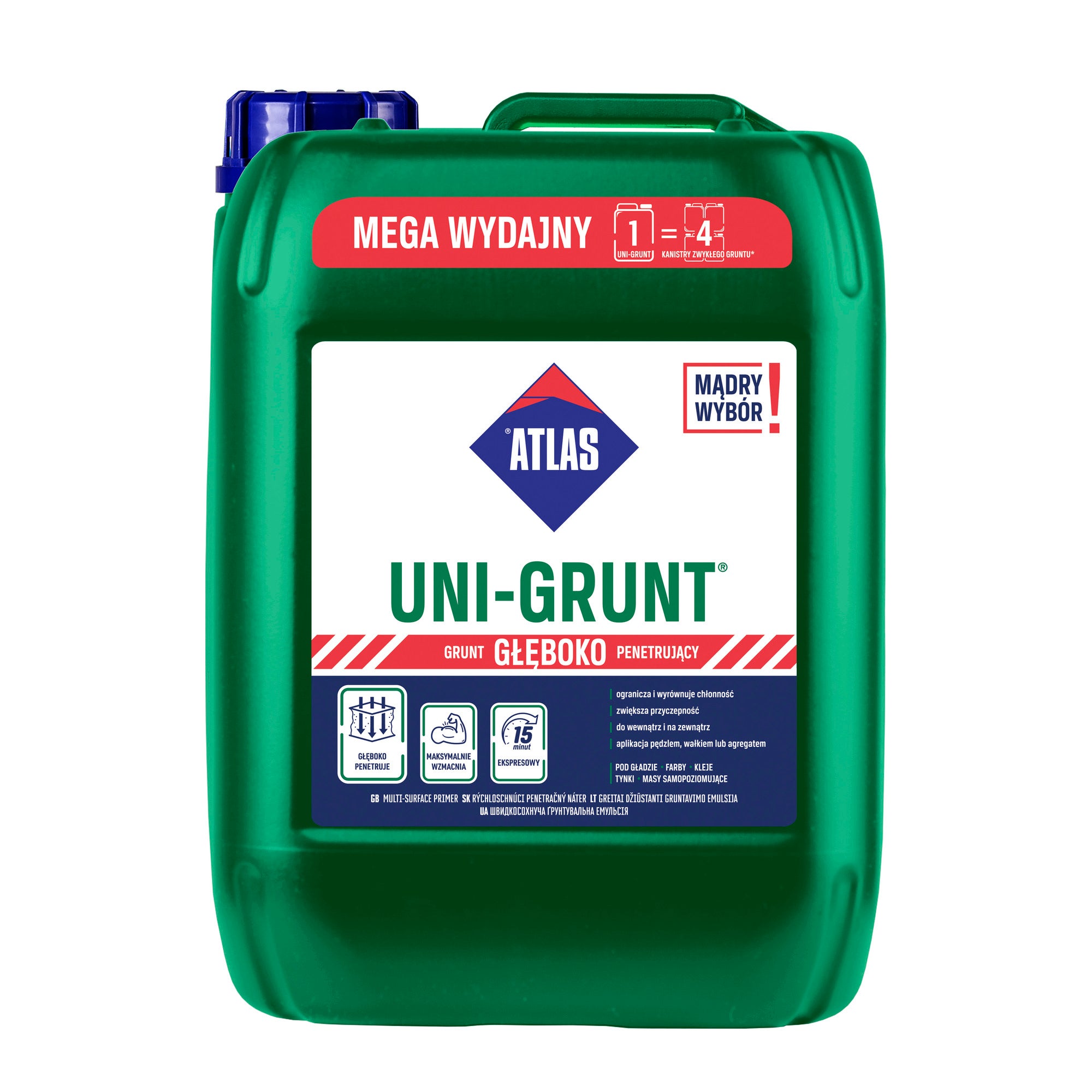 Emulsja gruntująca Atlas Uni-Grunt 5 kg, szybkoschnąca