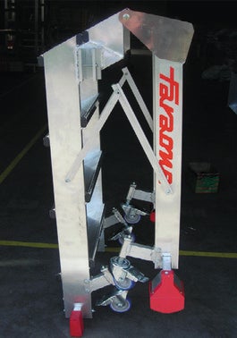 Bezpieczna platforma robocza Faraone CM4 1 x 4 stopni, aluminium 4