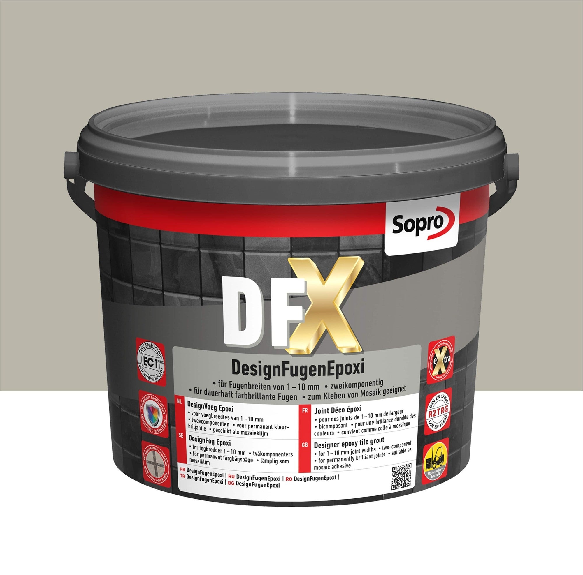 Fuga epoksydowa DFX szary 15 5kg 0