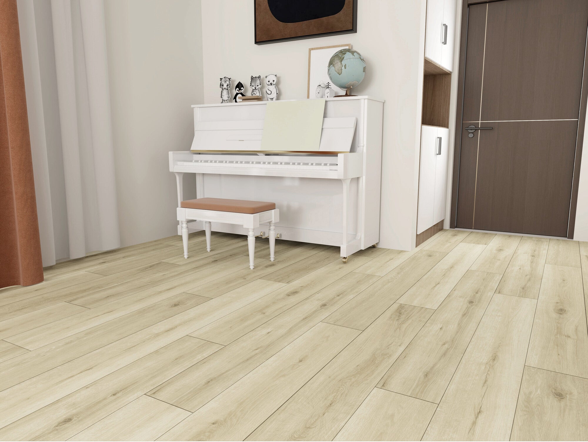 Panel winylowy SPC Dąb Sarano kl.33 4V 4+1 mm op. 2,196 m² z podkładem wodoodporny 1