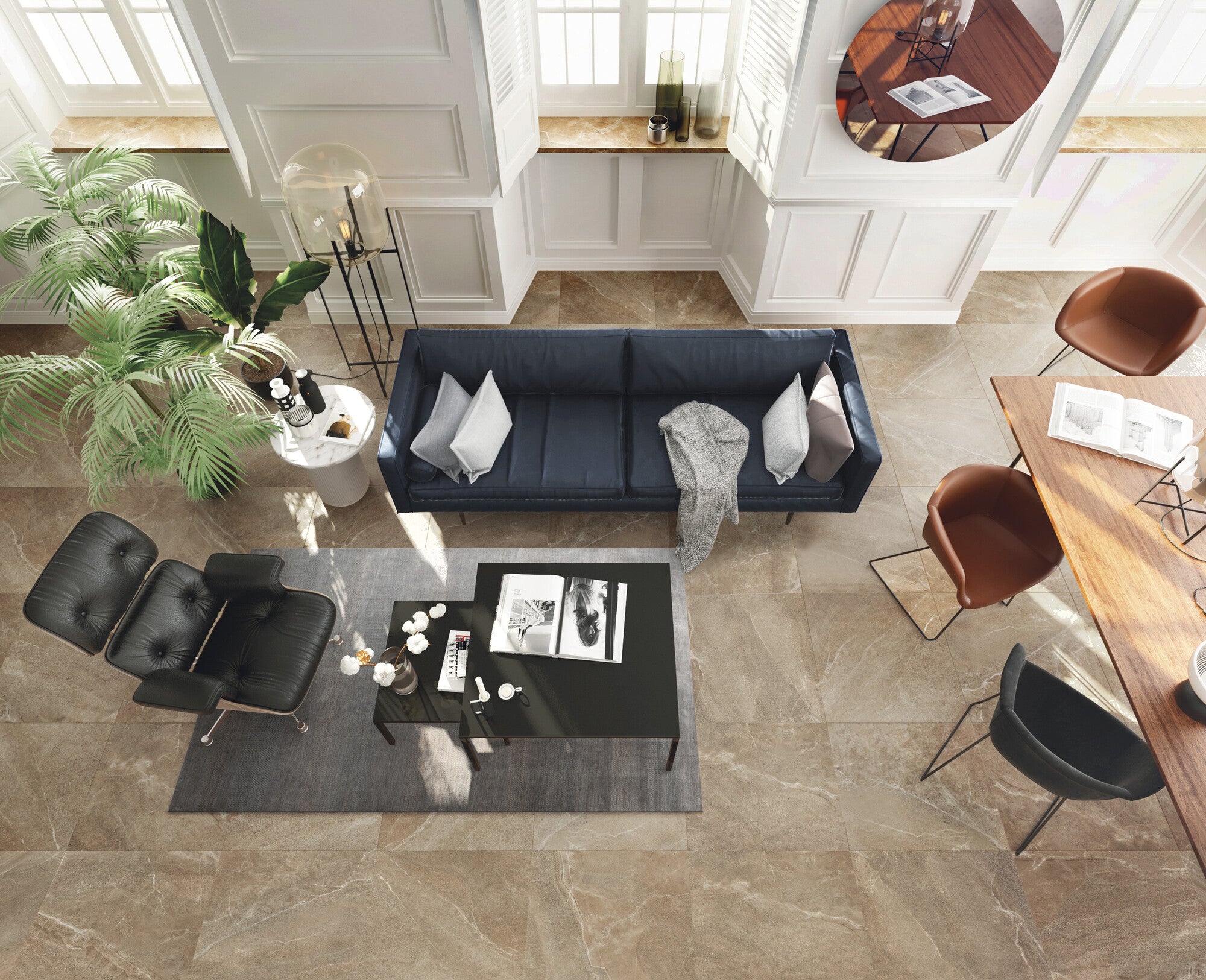 Gres szkliwiony Canyon brązowy 60x60 cm 1.44 m2 8