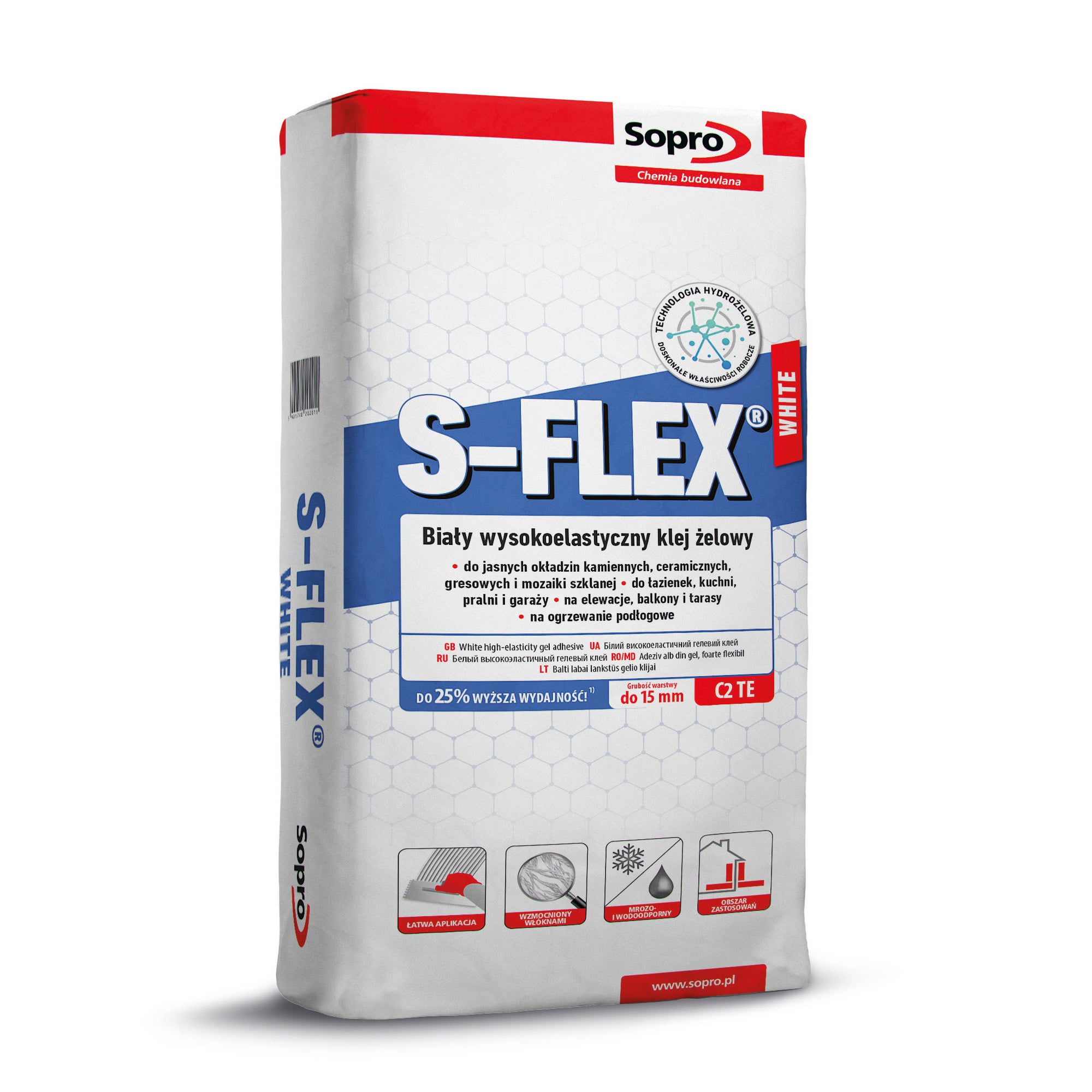 ZAP. KLEJ.SOPRO S-FLEX BIALA  5 KG
