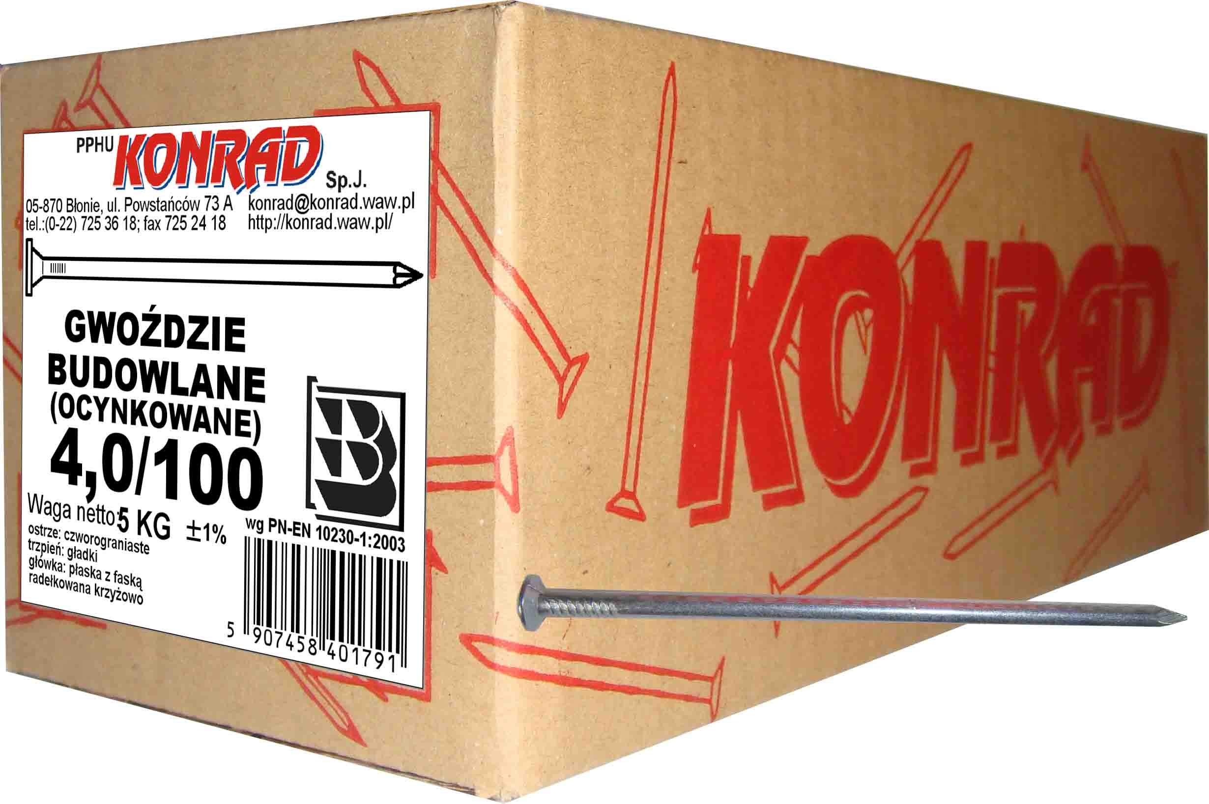 Gwóźdź budowlany 4.2x100 mm (5 kg) 1