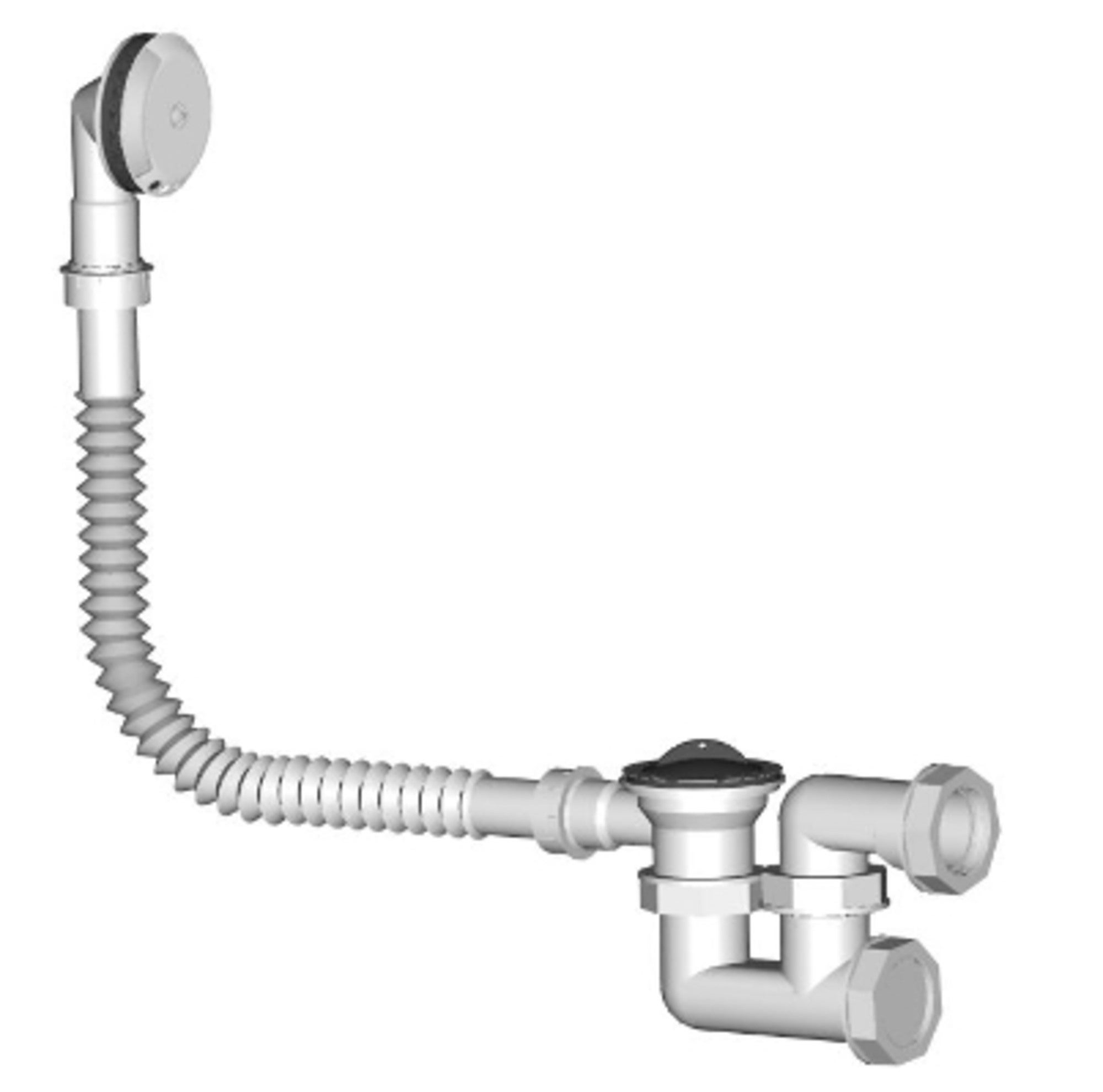 Syfon wannowy z sitkiem nierdzewnym 50 mm