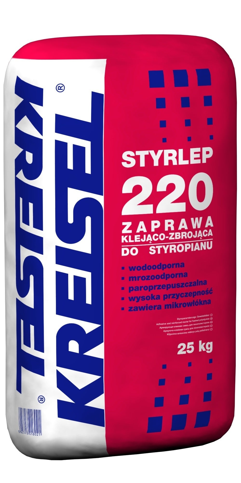 Zaprawa klejąco-zbrojąca do styropianu Kreisel Styrlep 220 25 kg 2