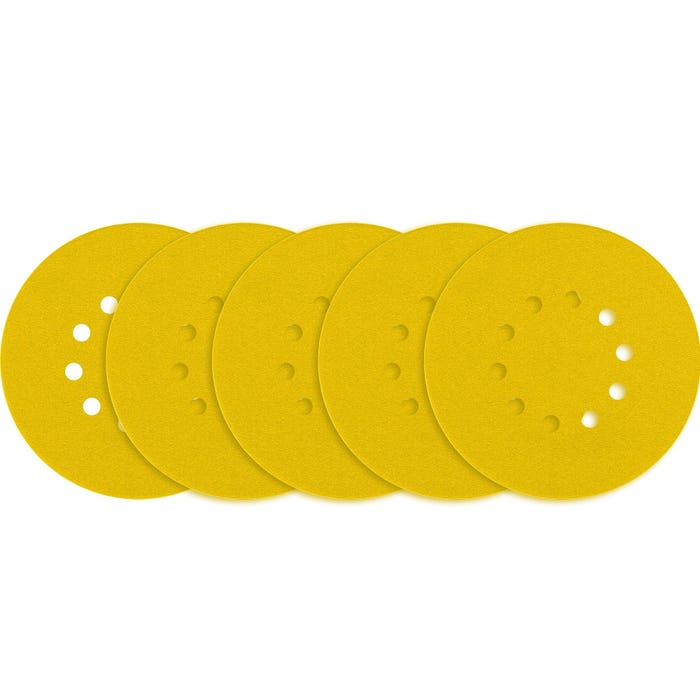 Krążek ścierny 225 mm 10 otworów P80, 5 szt.