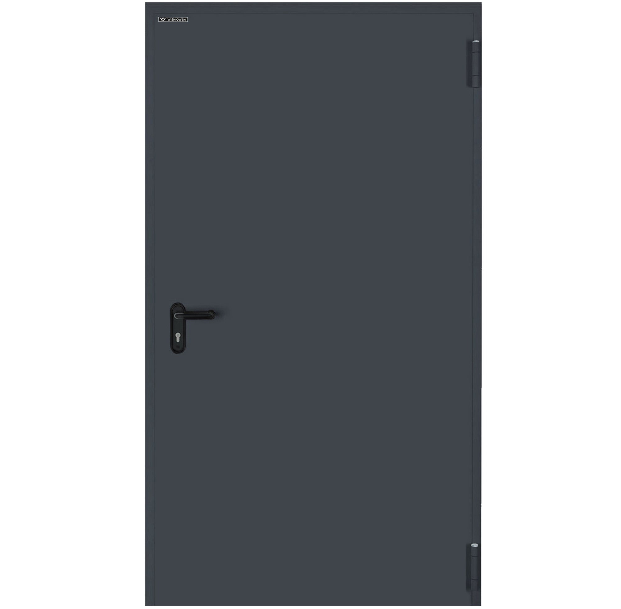 Drzwi techniczne Technical przeciwpożarowe EI60 100 prawe RAL 7016