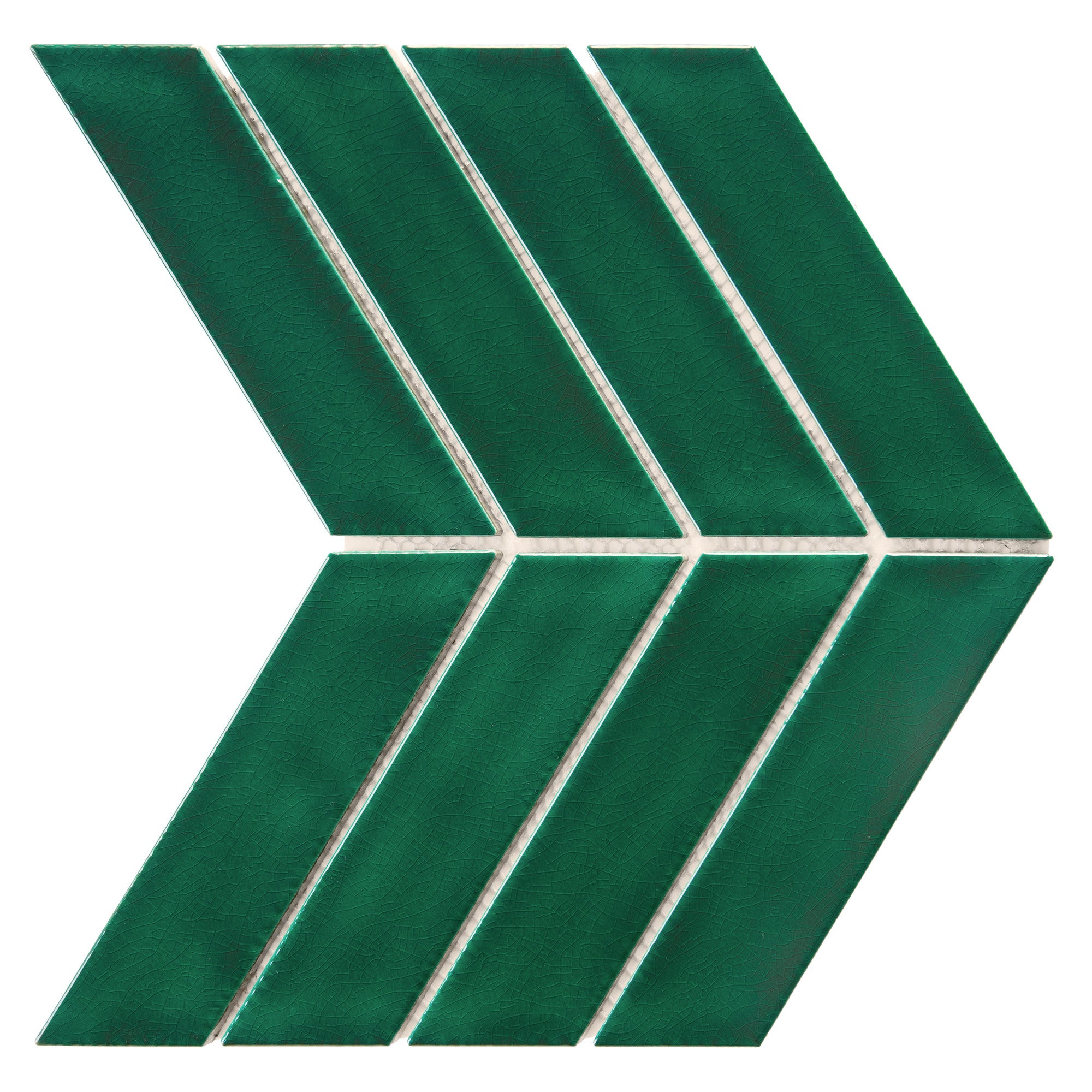 Mozaika ceramiczna Royal Chevron Vert 5.2x18 cm