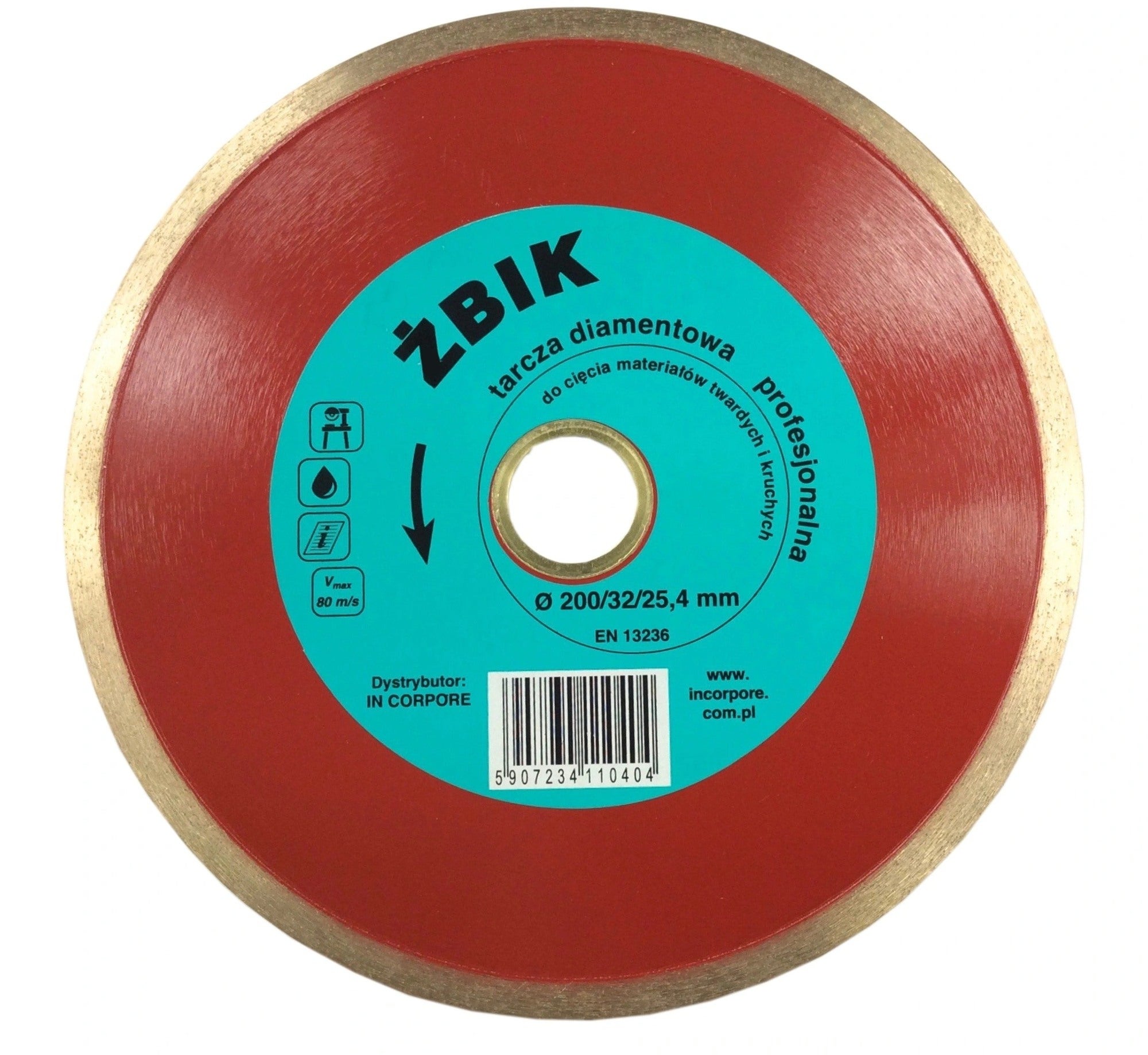 Tarcza diamentowa pełna 350x32 mm ŻBIK