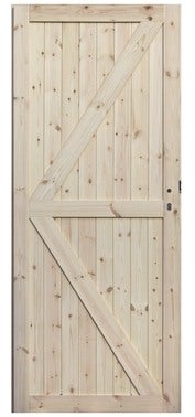 Skrzydło pełne Loft 2 60 lewe sosna surowa