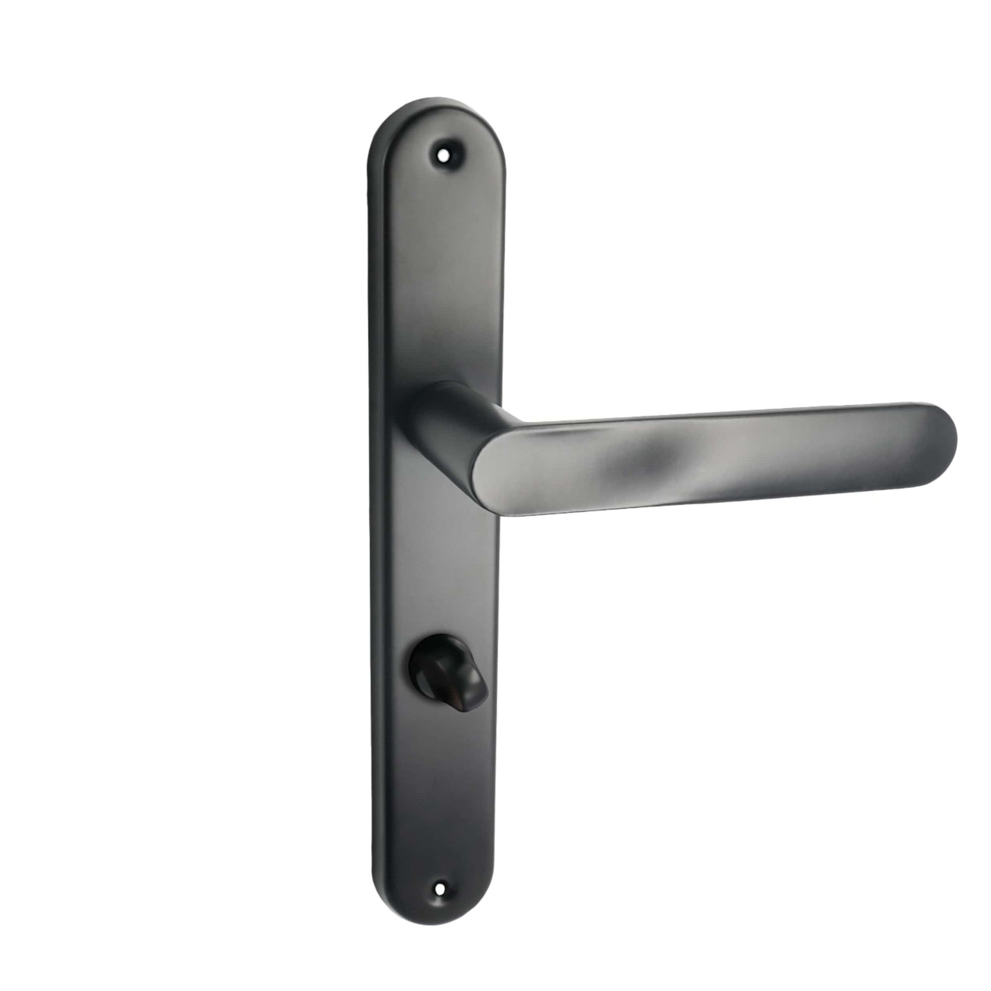 Klamka Oval z długim szyldem, czarna