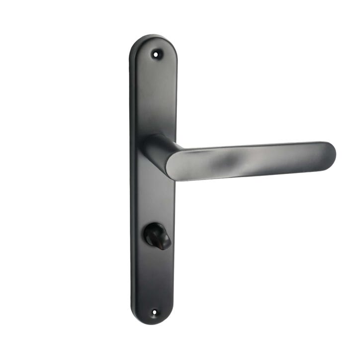 Klamka Oval z długim szyldem, czarna