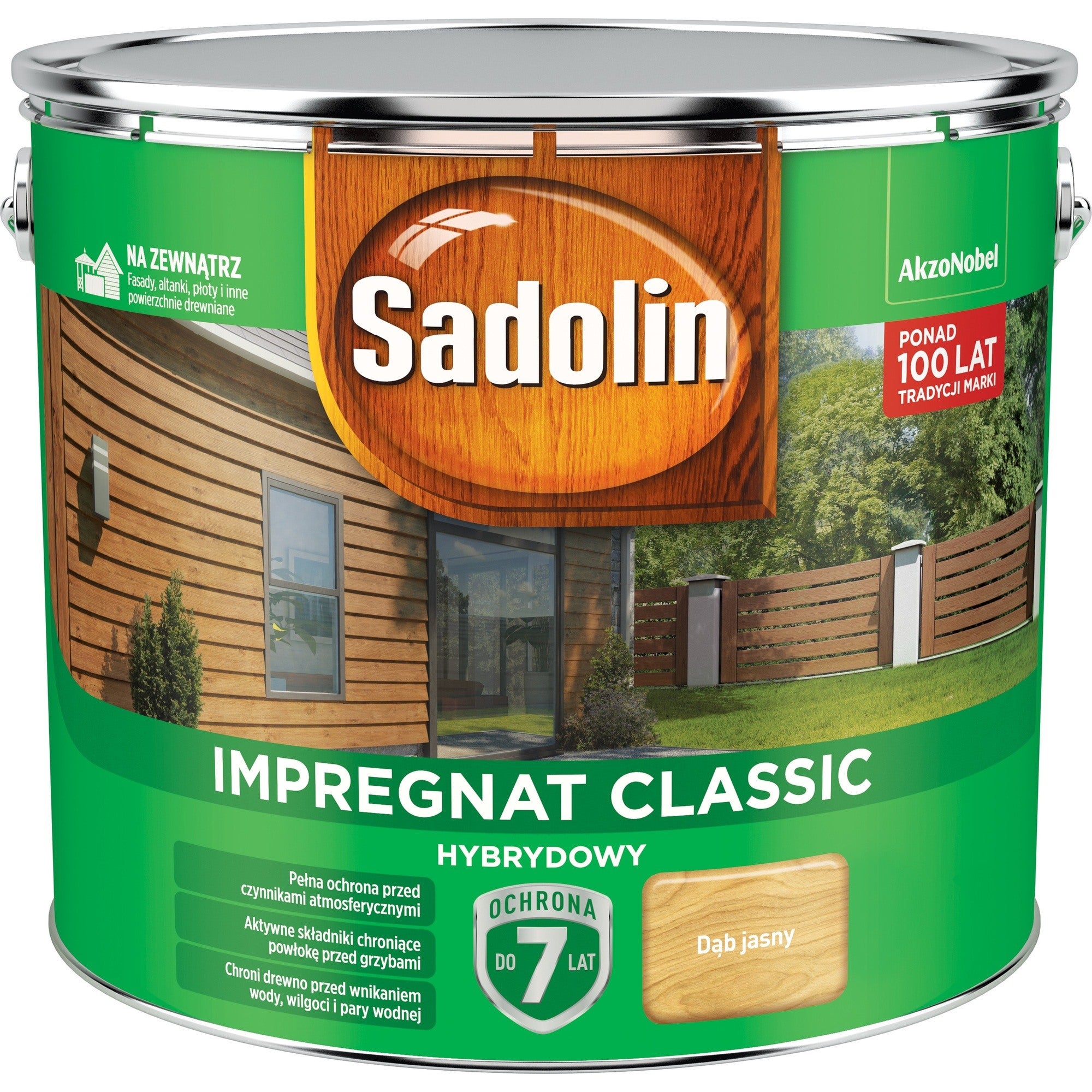 Impregnat hybrydowy Sadolin Classic dąb jasny 9l