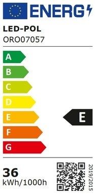 Panel LED podtynkowy 30x120cm 36W strumień użyteczny 4000lm 4000K IP20 2