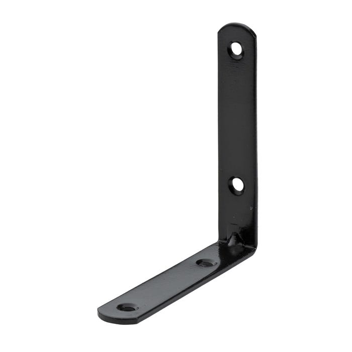 Kątownik do krzeseł 80x80x15mm czarny