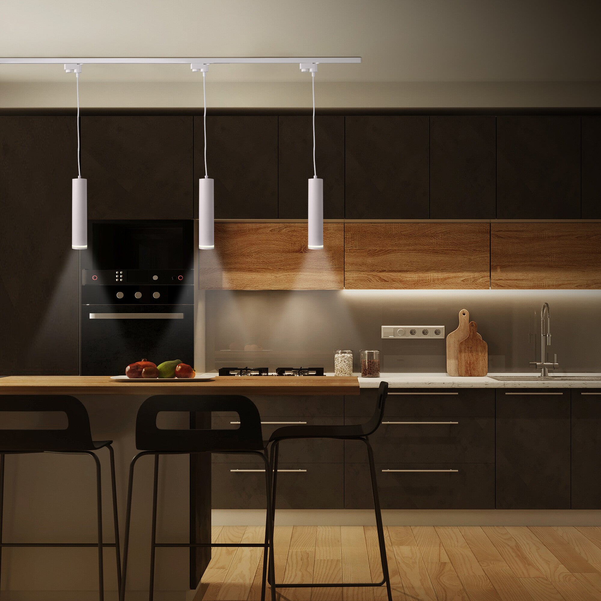 Oprawa na szynoprzewód 1-fazowa PARIS 1x GU10, biała 2