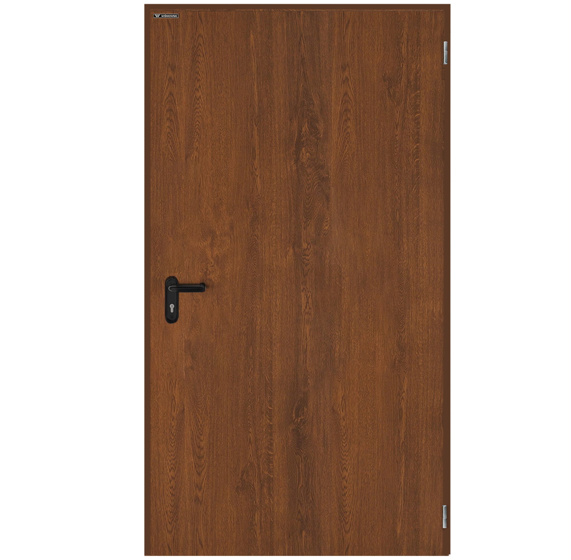 Drzwi zewnętrzne Technical 40 80 cm, prawe, orzech 1