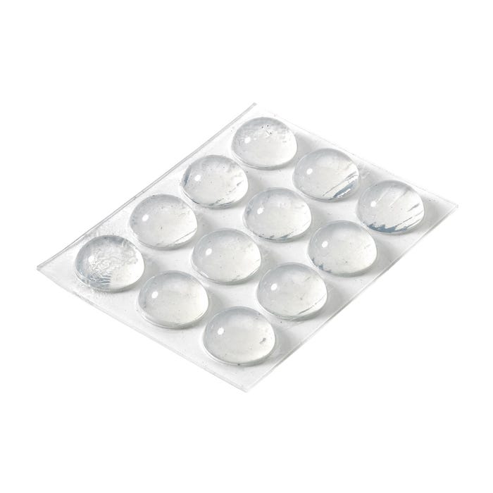 Odbojniki drzwiowe samoprzylepne 16x8 mm 12 szt.