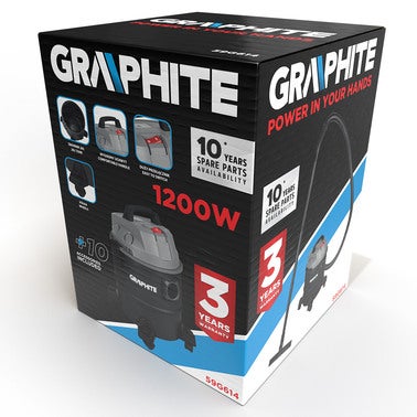 Odkurzacz warsztatowy 1200W 59G614 Graphite 11