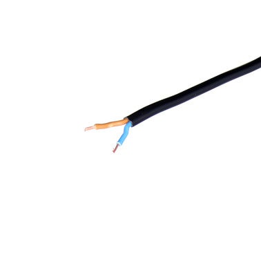 Przyłączacze z wtyczką płaską 1,9m 2x0,75 biały z wyłącznikiem czarny 3