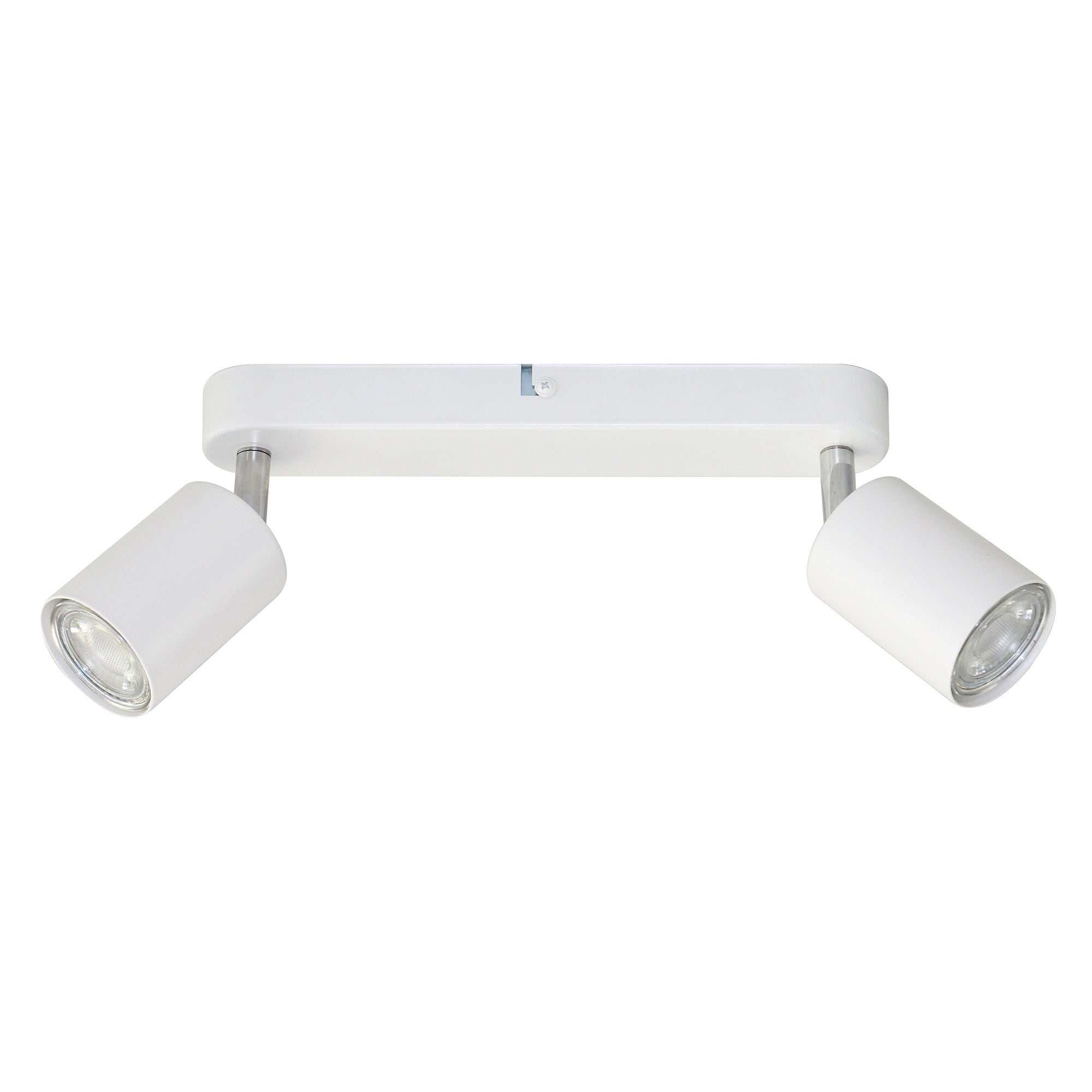 Lampa ścienno-sufitowa GAVIA 2xGU10 kolor biały, listwa, obrotowa