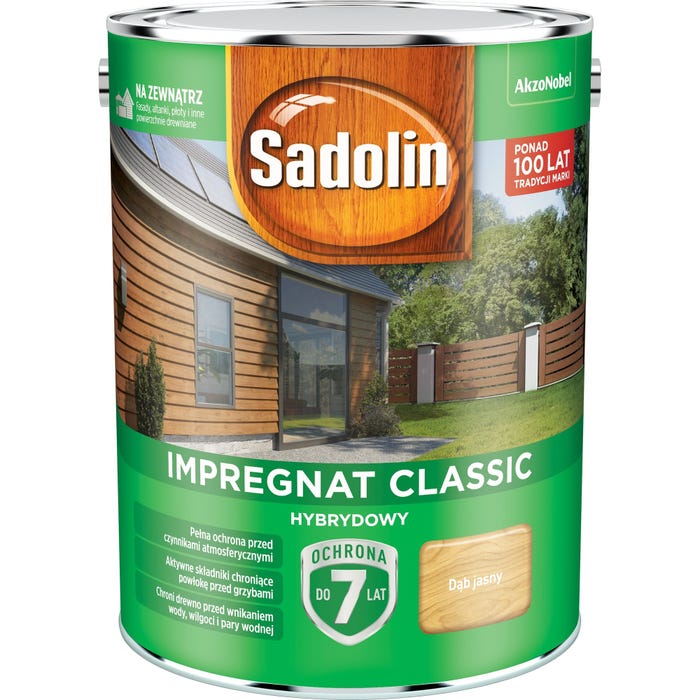 Impregnat hybrydowy Sadolin Classic dąb jasny 4,5l