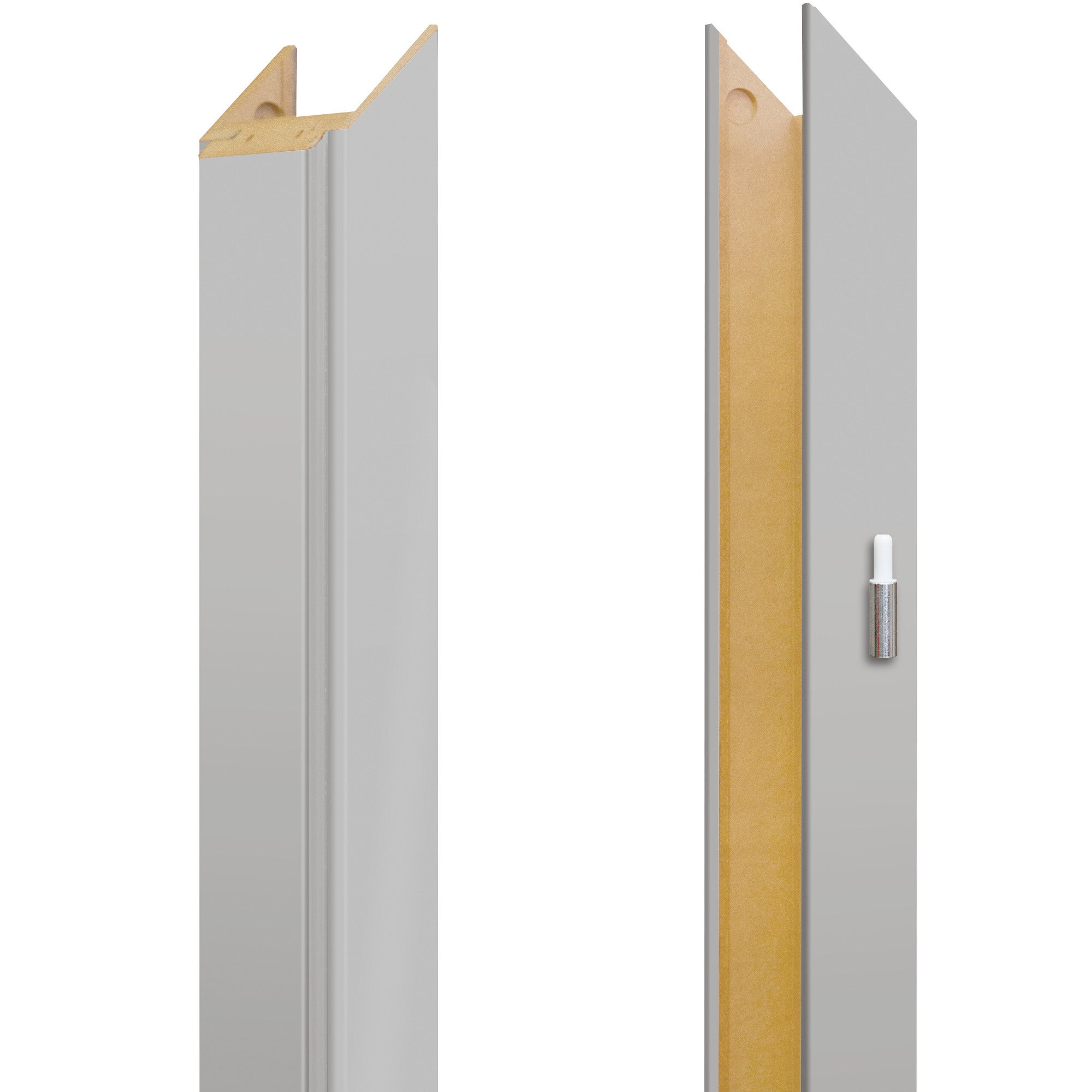 Baza lewa ościeżnicy regulowanej 100-120 popielaty