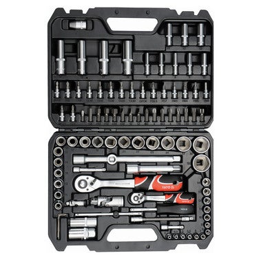 Zestaw kluczy nasadowych 1/2", 1/4", 94 szt. 3