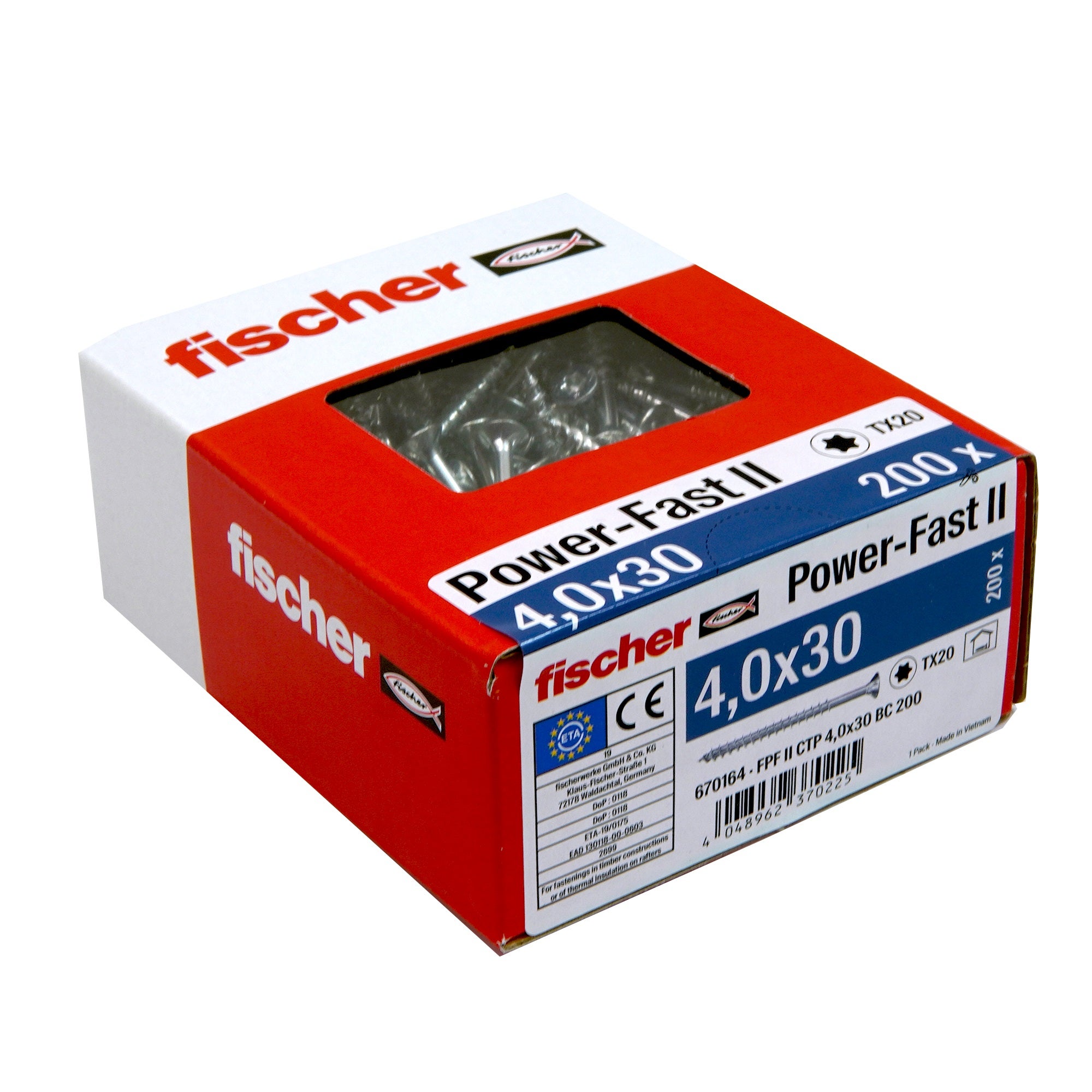 Wkręty do płyt wiórowych Power-Fast 4.0x30 mm (200 szt.) 1