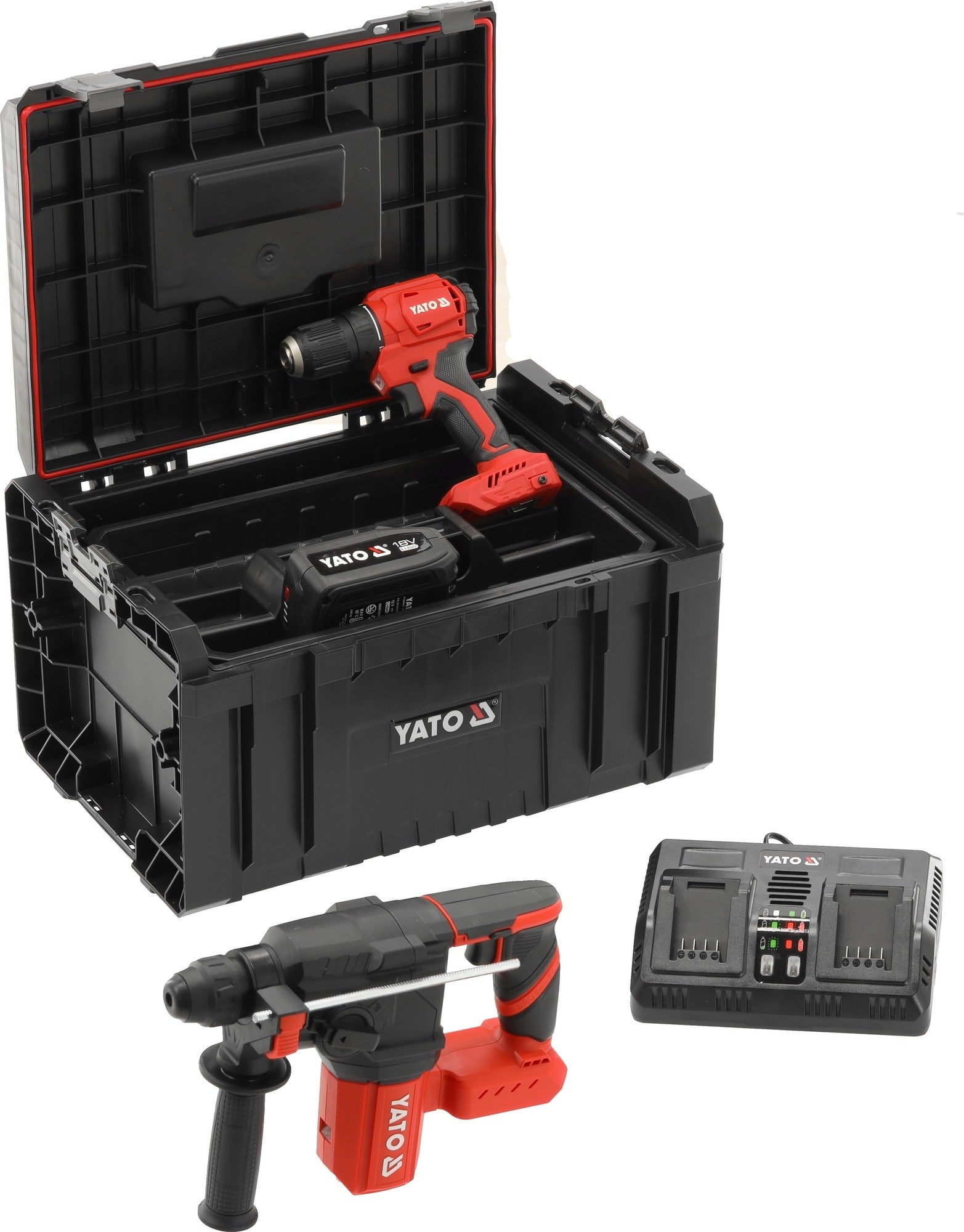 Zestaw elektronarzędzi akumulatorowych YATO 18 V