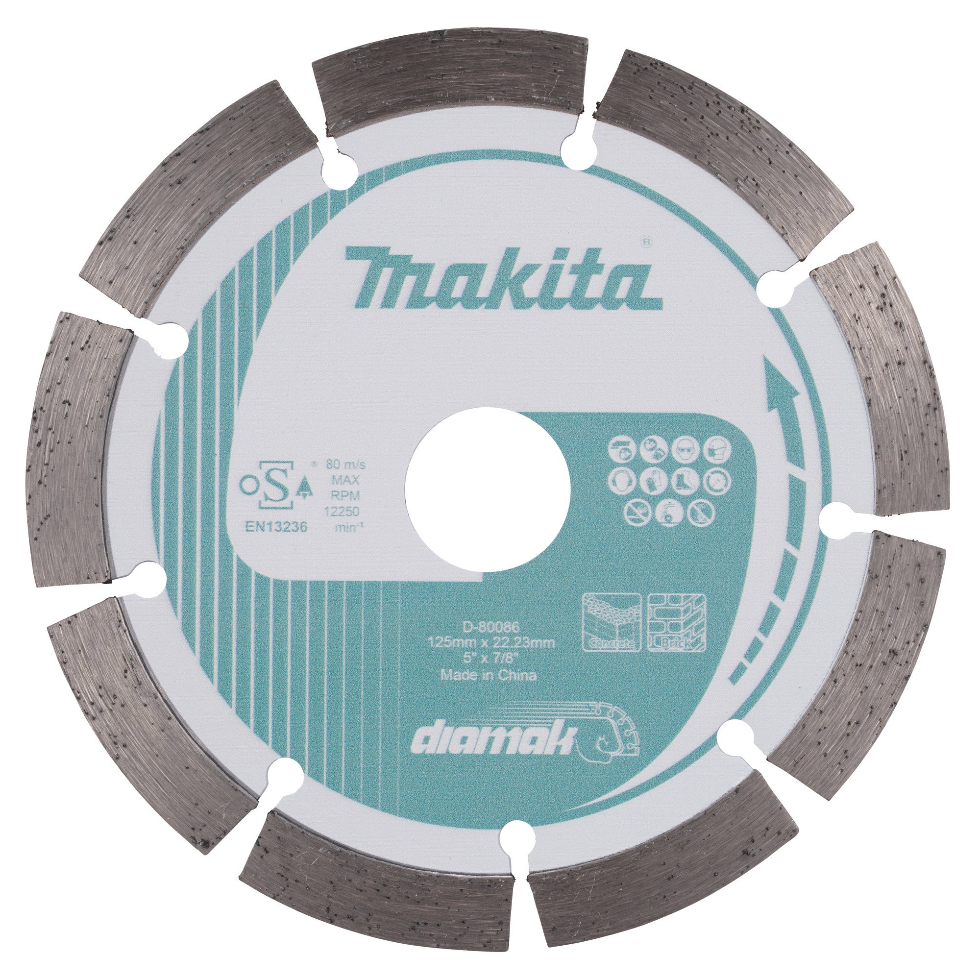 Tarcza diamentowa segmentowa 125x22,23 mm MAKITA, 10 szt.
