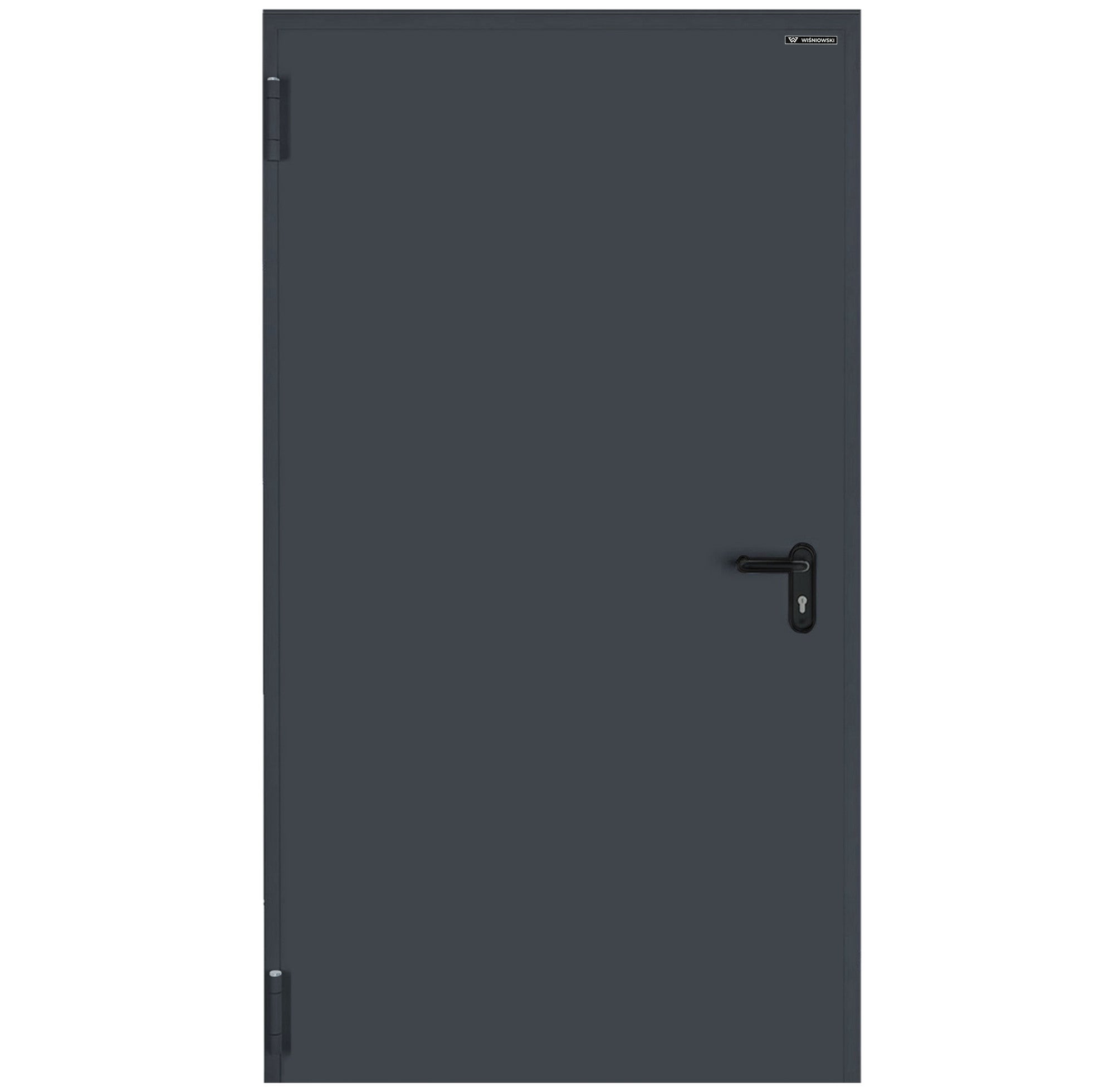 Drzwi techniczne Technical przeciwpożarowe EI30 80 lewe RAL 7016