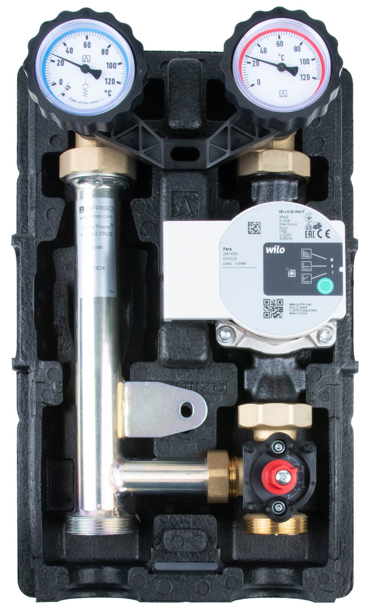 Grupa pompowa PrimoTherm Afriso K 180-2 DN25 25x16x40 cm, (AFR090-77814) 0
