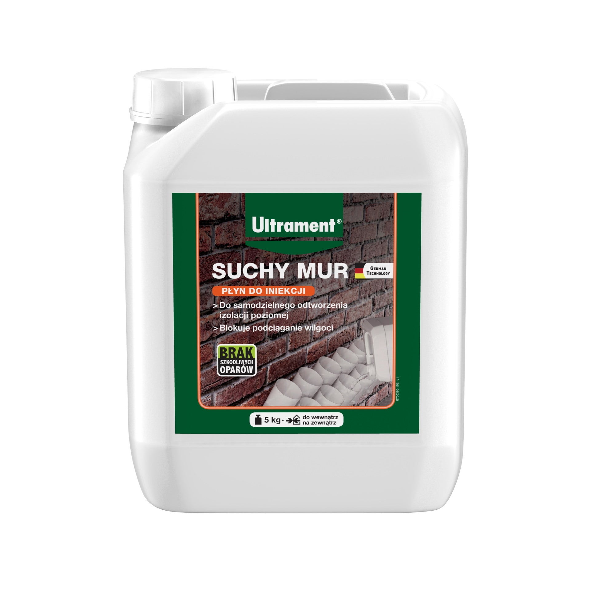 Hydroizolacja w płynie Ultrament Suchy Mur 5 kg