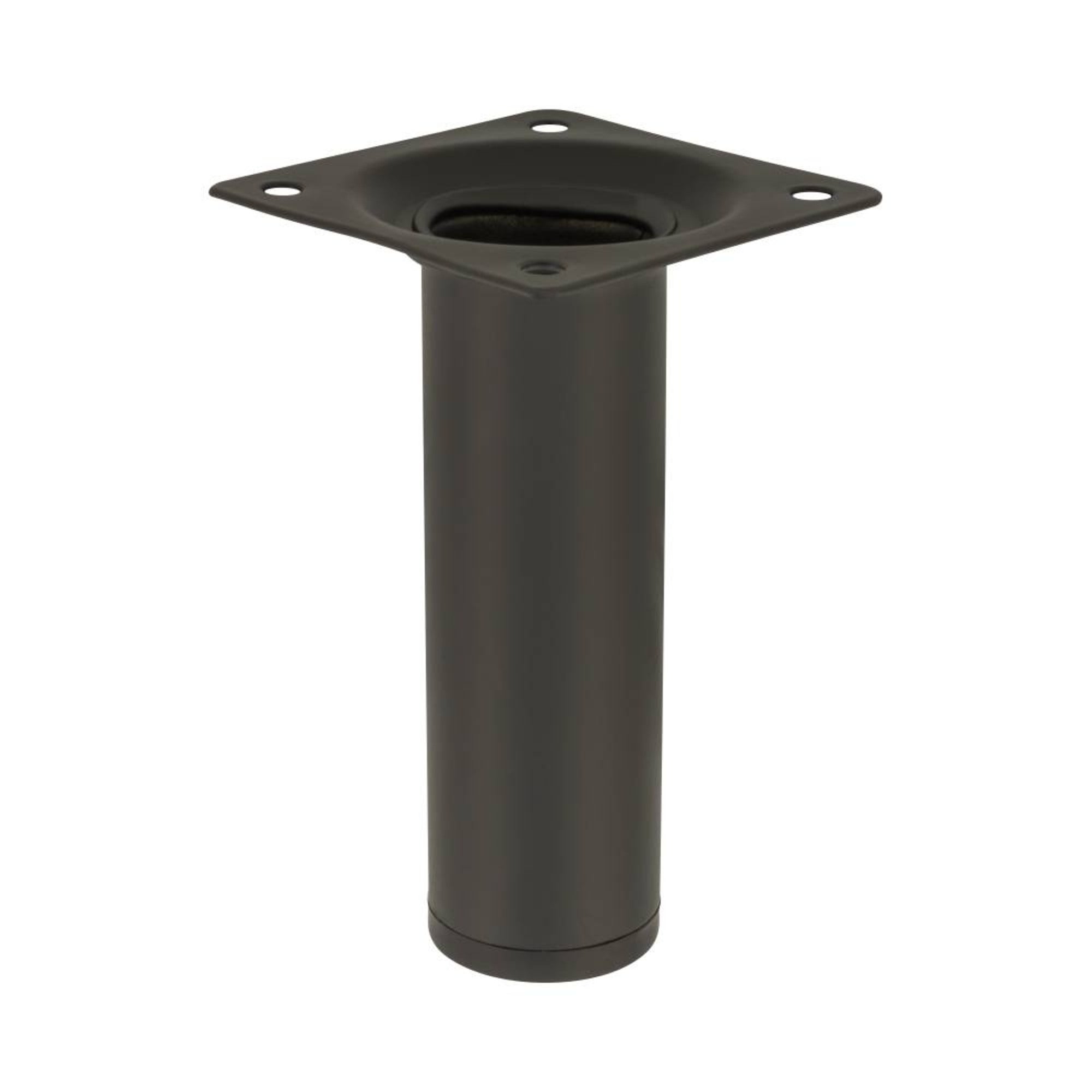 Noga meblowa okrągła 10 cm czarna 