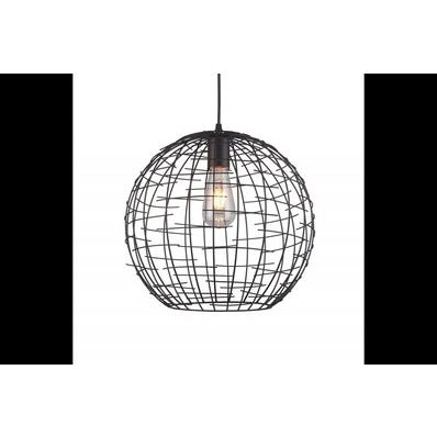 Oprawa sufitowa VIELA 2 1x E27, czarno-złoty, średnica 35cm, materiał metal