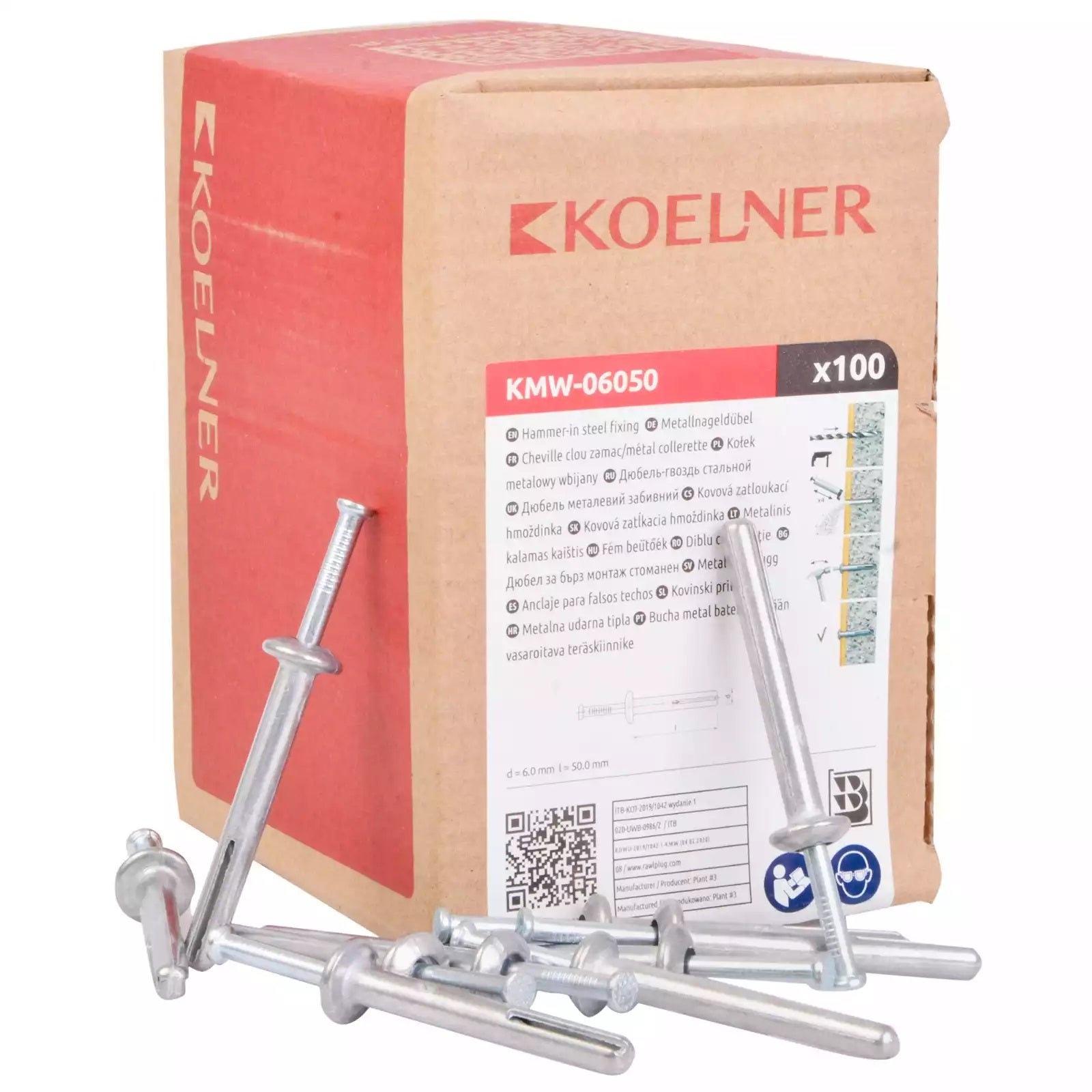 Kołek metalowy do wbijania 6x50 mm (100 szt.) 1