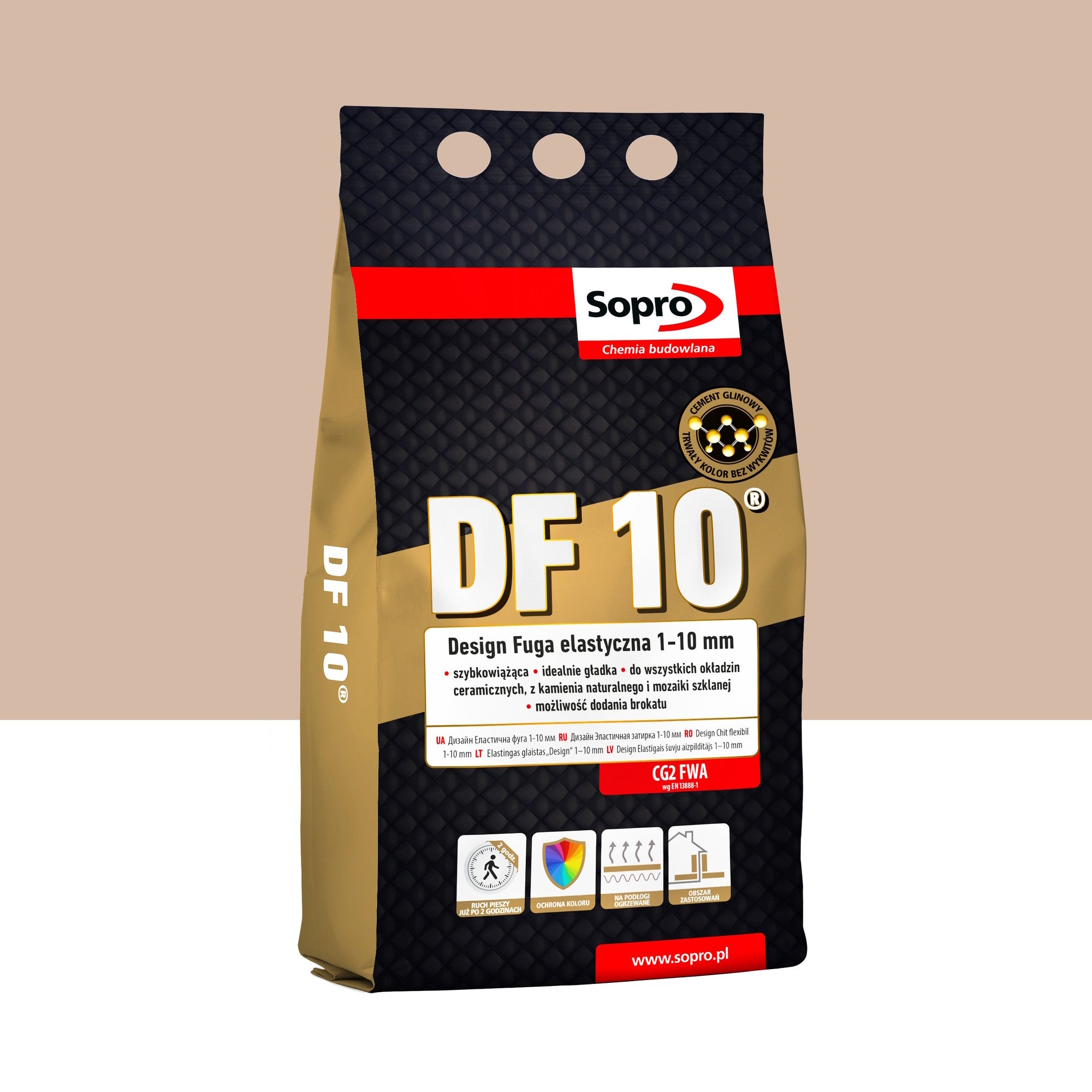 Fuga elastyczna Sopro DF 10 BEŻ 32 4kg